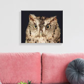 スクリューフクロウ キャンバスプリント (インサイチュ (リビング))