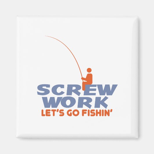 スクリューワークレッツゴー魚釣り マグネット (正面)