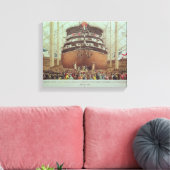 スクリュー船のH.M.S.王室のアルバートの発射 キャンバスプリント (インサイチュ (リビング))