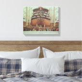 スクリュー船のH.M.S.王室のアルバートの発射 キャンバスプリント (インサイチュ (寝室))