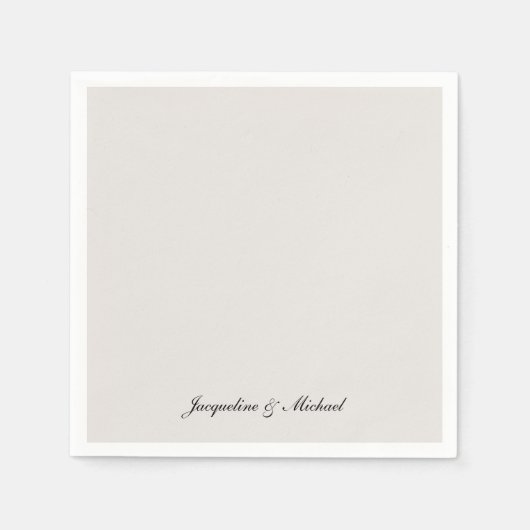 スクリーエレガントムのカクテルを単に結婚スクリプト スタンダードカクテルナプキン (正面)