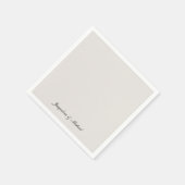 スクリーエレガントムのカクテルを単に結婚スクリプト スタンダードカクテルナプキン (角)