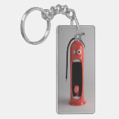 スクリーミング消火器アクリルキーチェーン キーホルダー (正面左)