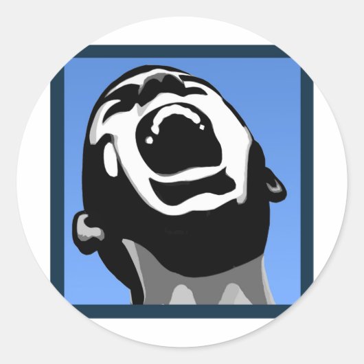 スクリームスクエア ラウンドシール (正面)