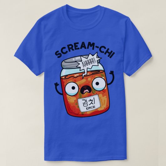 スクリームチおもしろいキムチパン Tシャツ (デザイン正面)