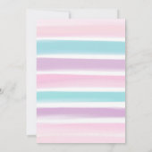 スクリームフォーアイスクリームガール4歳の誕生日 招待状 (裏面)