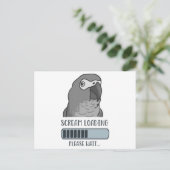 スクリームローディングアフリカグレイ ポストカード (スタンド正面)