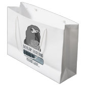 スクリームローディングアフリカグレイ ラージペーパーバッグ (正面アングル)