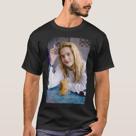 スクリーム女優ドリュー・バリモア ET バイ マイケル Tシャツ (正面)