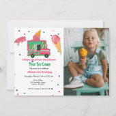 スクリーム4アイスクリーム4th誕生日パーティー 招待状 (正面)