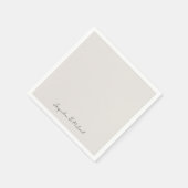 スクリーモダンムのカクテルを単に結婚スクリプト スタンダードカクテルナプキン (角)