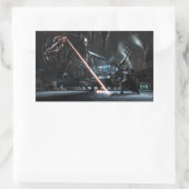 スクリーンショすごいット: manとBatman 長方形シール (バッグ)