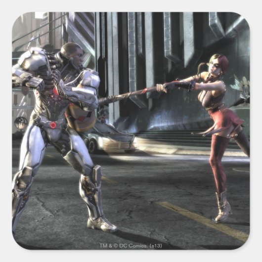 スクリーンショット:サイボーグ対ハーレー スクエアシール (正面)