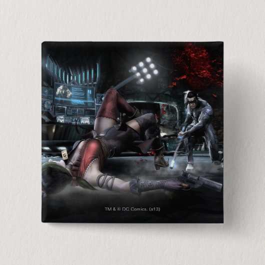 スクリーンショット：ハーレーvsナイトリング2 缶バッジ (正面)