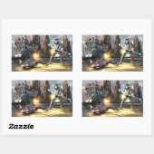 スクリーンショット:ハーレーvsナイトリング 長方形シール (シート)