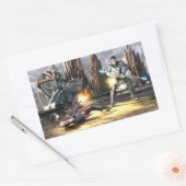 スクリーンショット:ハーレーvsナイトリング 長方形シール (封筒)