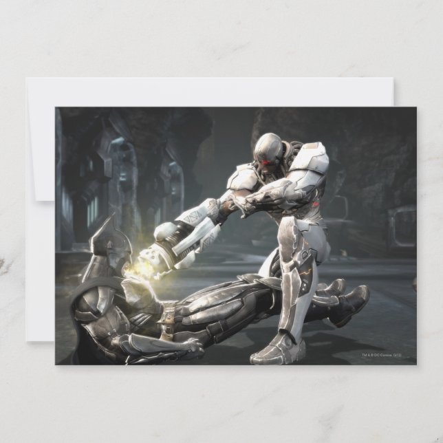 スクリーンショット： BatmanとCyborg (正面)