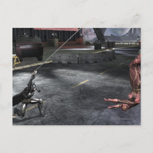 スクリーンショット： BatmanとFlash ポストカード (正面)