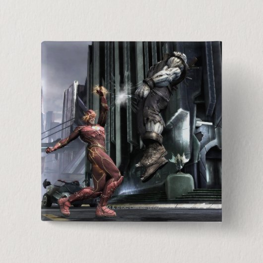 スクリーンショット： FlashとGrundy 3 缶バッジ (正面)