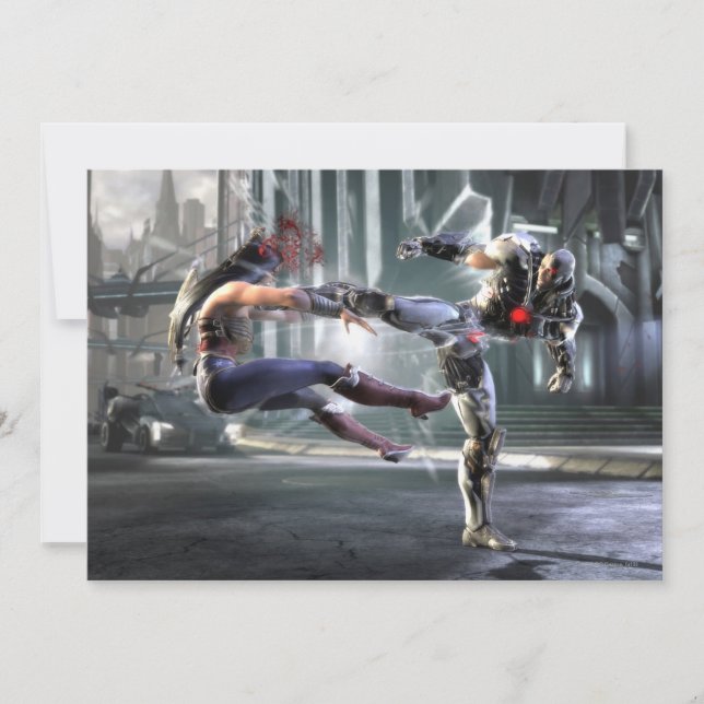 スクリーンショ疑問に思ット：女とサイボーグ (正面)