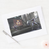 スクリーンショ疑問に思ット:女とサイボーグ2 長方形シール (封筒)