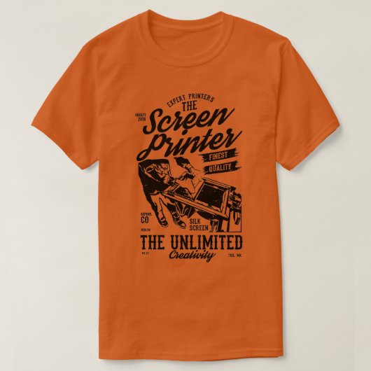 スクリーンプリンタ Tシャツ (デザイン正面)