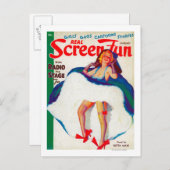 スクリー実在ンおもしろいマガジンカバー3 ポストカード (正面/裏面)