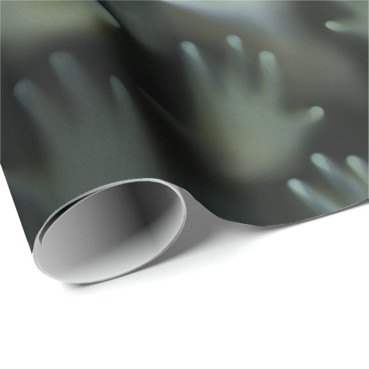 スクリー幽霊のよく出るマ失った・ソウル・ゴシック・ハンズ顔 ラッピングペーパー (ロールコーナー)