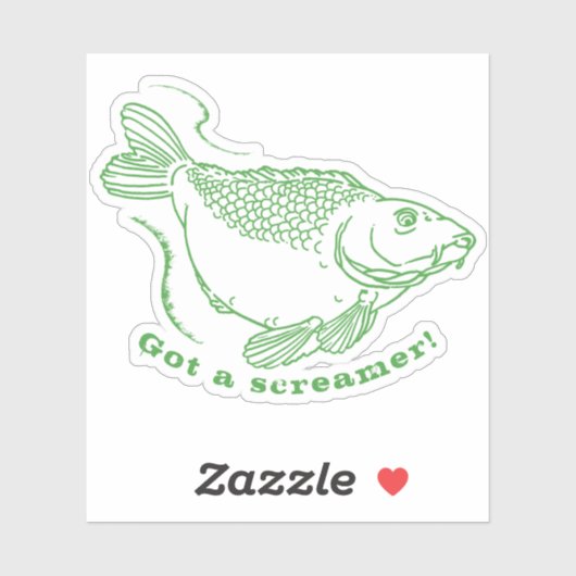 スクリー得マカープおもしろい魚釣り引用文 シール (シート)