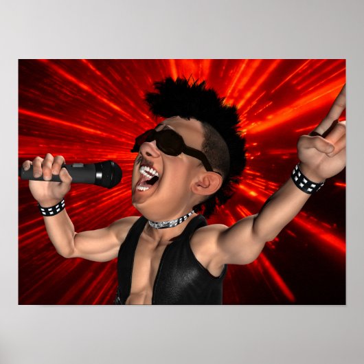 スクリー熱狂するムとレーザービームポスター ポスター (正面)