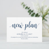 スクリ素朴プト、ネイビーブルースクリ結婚プト、延期 エンクロージャーカード (スタンド正面)