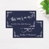 スクリ華美プト付きドリンクチケット、ダークブルー (デスク)