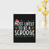スクルージおもしろい一家のクリスマスXになりそうだ カード (黄色い花)