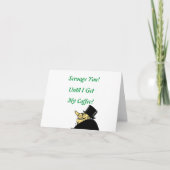 スクルージお前だ！かわいい，漫画，クリスマスの挨拶 カード (正面)