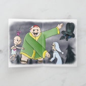 スクルージとスウィートハート – 折り畳まれたグリーティングカード カード (内部)