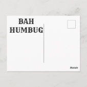 スクルージのクリスマスポストカード ポストカード (裏面)