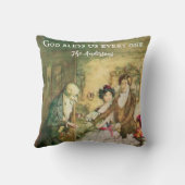 スクルージは聖降誕祭パーソナライズされた車ビクトリアン クッション (裏面)