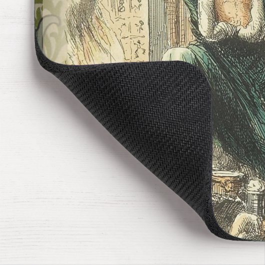 スクルージクリスマスキャロルアートプリントイラストレーション マウスパッド (コーナー)