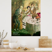 スクルージュアクリスマスカロルヴィンテージイラストレーション ポスター (キッチン)