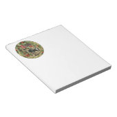 スクルージュクリスマスカロルアートプリントイラストレーション ノートパッド (アングル)