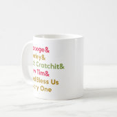 スクルージュマーリーモダンフェスティバルミニマリストクリスマス コーヒーマグカップ (正面左)