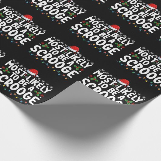 スクルージ家の一致おもしろい者と思われる ラッピングペーパー (角)