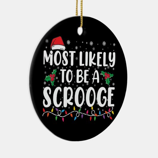 スクルージ家の聖降誕祭と云うおもしろいことが最も多い セラミックオーナメント (右)