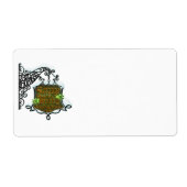 スクルージ幽霊サイン ラベル (正面)