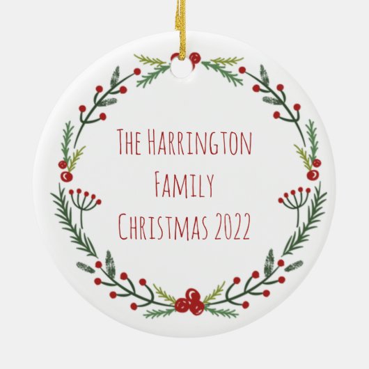 スクルージ引用文私はハートで聖降誕祭を祝う セラミックオーナメント (裏面)