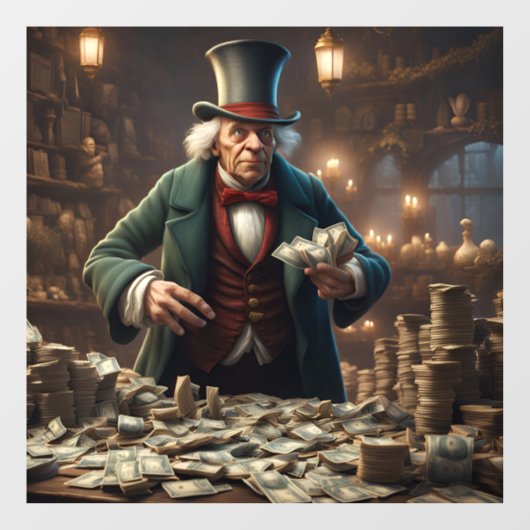 スクルージ窓が固執する ウィンドウサイン (シート)