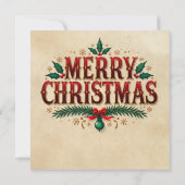 スクルージ・クリスマスグリーティングカード (裏面)