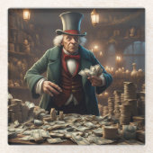 スクルージ・コースター ガラスコースター (正面)