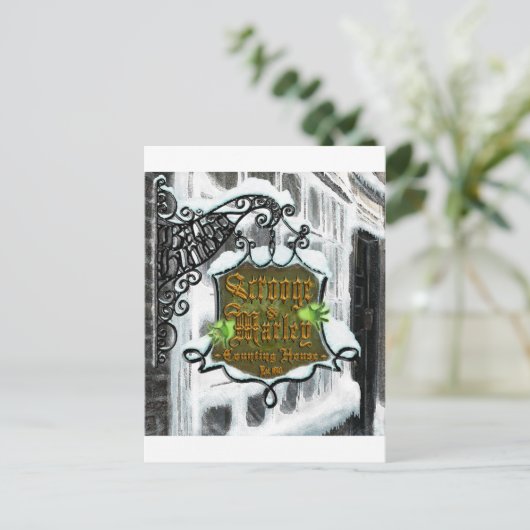 スクルージ&MarleySignScene ポストカード (スタンド正面)