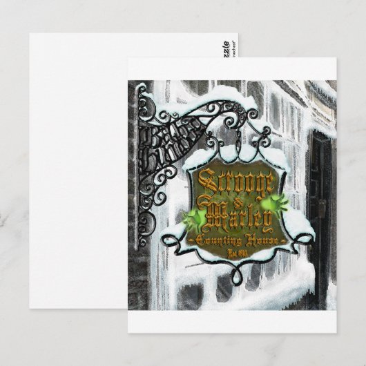 スクルージ&MarleySignScene ポストカード (正面/裏面)